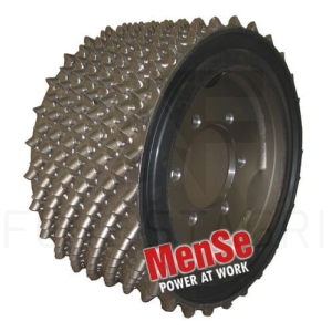 Stahl- Vorschubwalze, aggressiv 20x20 Komatsu 370