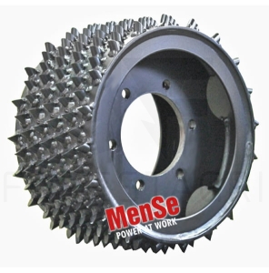 Stahl- Vorschubwalze, aggressiv 20x24 Komatsu 360.2