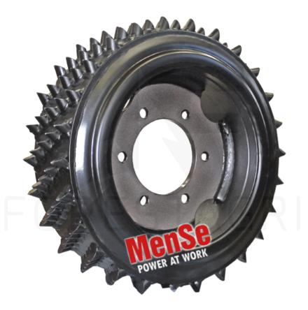 Rolka podająca z amortyzacją gumową, agresywna 20×24 John Deere H480C Danfoss