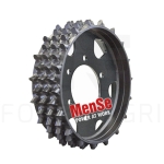 Stahl- Vorschubwalze - aggressiv - 22x24 John Deere H480 Poclain