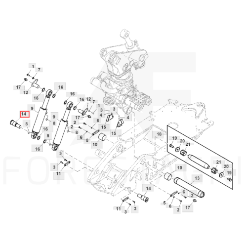 Sworzeń rozprężny (expander) - F641275 EXP